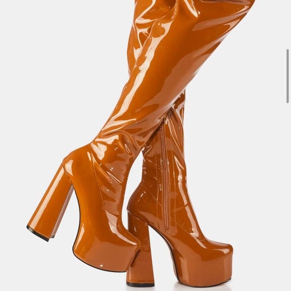 Lemon drop by privileged sky high platform boots - Picture 2 of 10